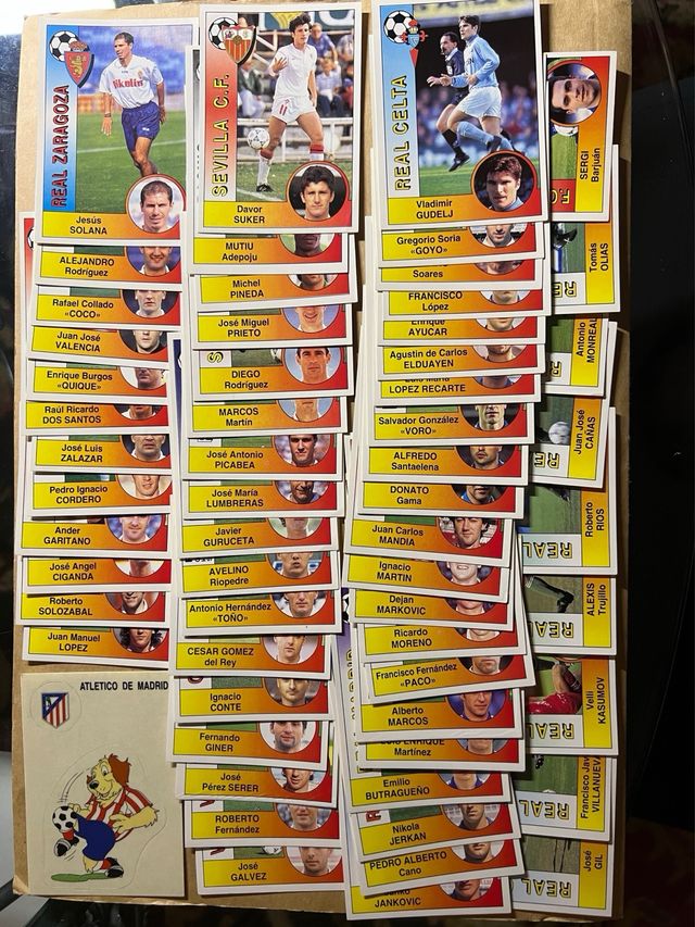 Lote 61 cromos Liga 94-95 Panini