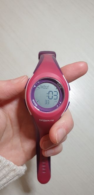 Orologio "Geonaute" rosa, impermeabile