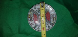 Antiguo plato de porcelana china artesanal Macao.