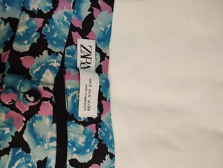 Falda midi estampada 