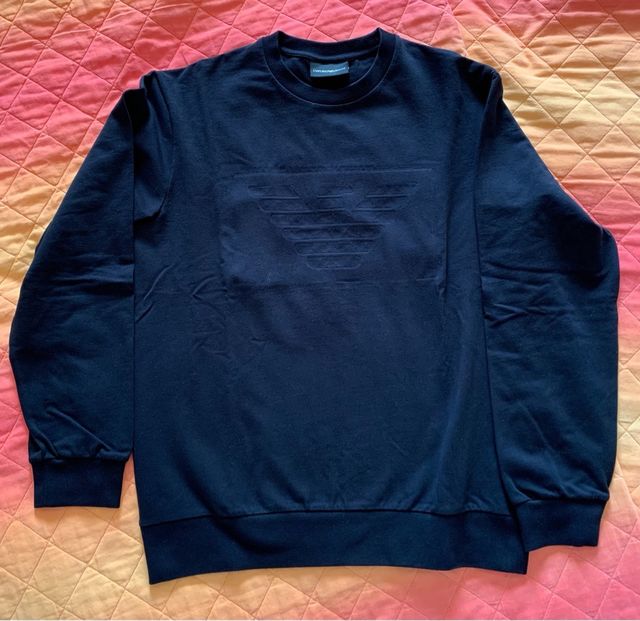 Felpa uomo, Emporio Armani, S, Blu, nuova