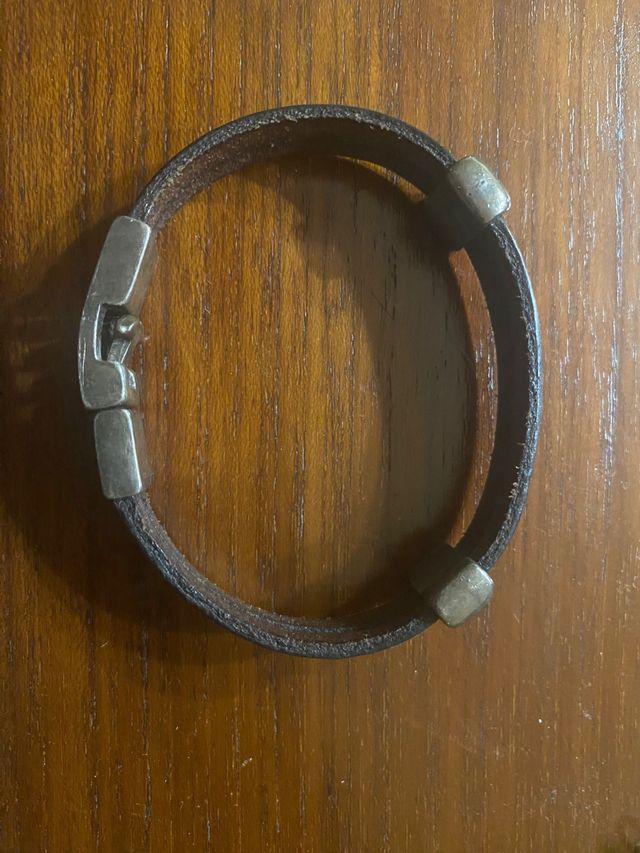 Pulsera de piel y plata de Plata de Palo