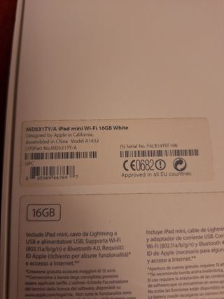 Ipad mini 16 Gb wifi