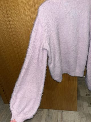 Jersey coquette mangas abullonadas