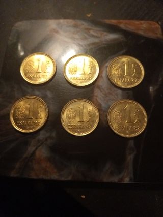 1 peseta mundial España'82 estrella 1980