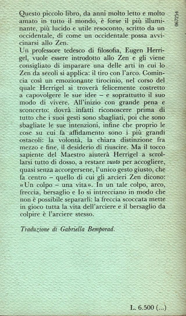 Eugen Herrigel - LO ZEN E IL TIRO CON L'ARCO