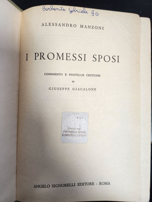 I PROMESSI SPOSI