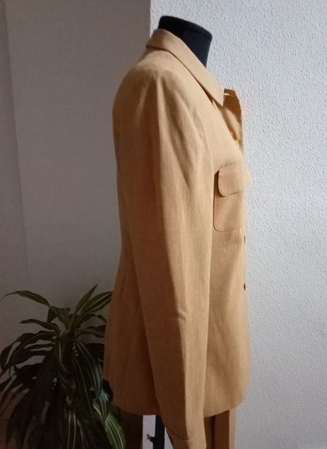 Traje pantalón, tres piezas, vintage
