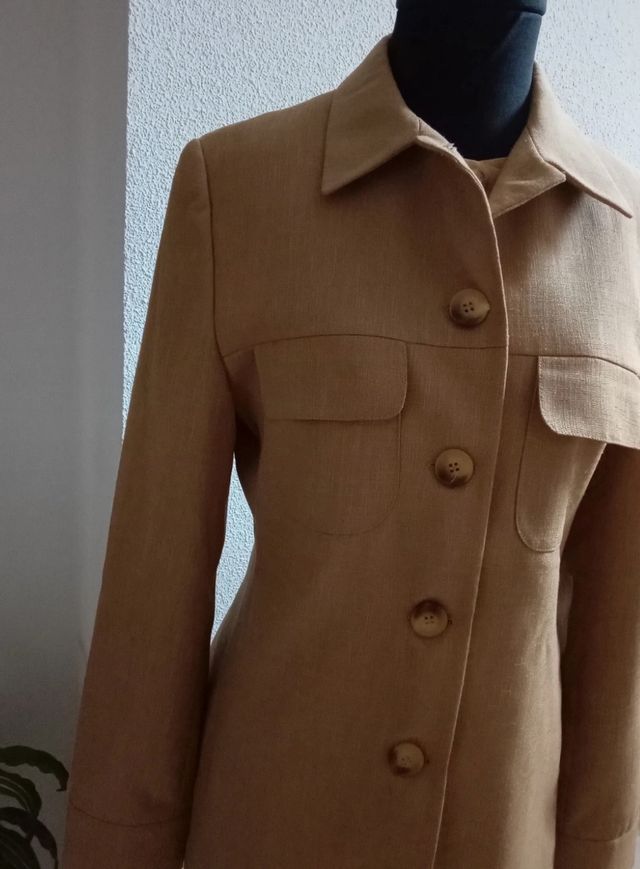 Traje pantalón, tres piezas, vintage