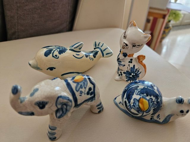 Oggetti/animaletti in fine ceramica