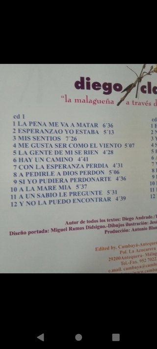 2 CD,S DIEGO CLAVEL