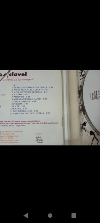 2 CD,S DIEGO CLAVEL