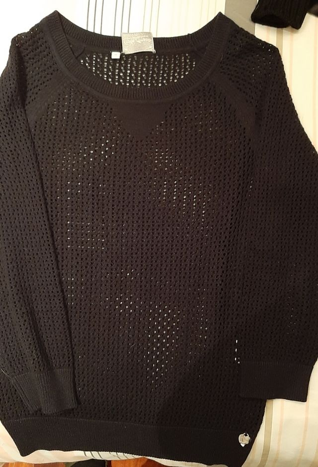 Maglioncino traforato blu