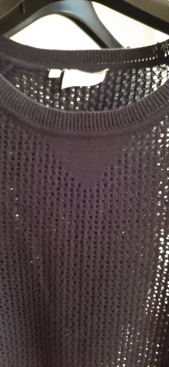 Maglioncino traforato blu