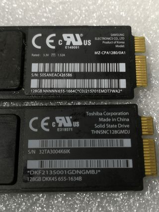 Tarjeta Memoria SSD 128gb MACBOOK AIR 