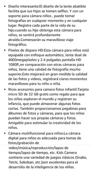 Cámara fotos y trípode para niños. SIN ESTRENAR