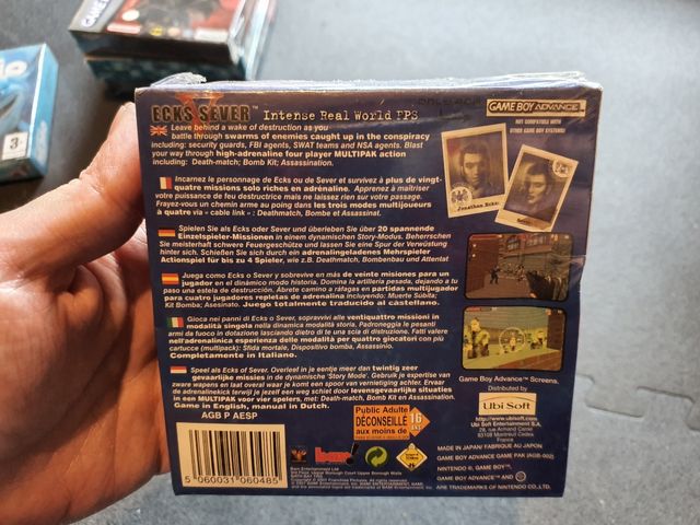 Juego GameBoy Advance Ecks V Sever Precintado