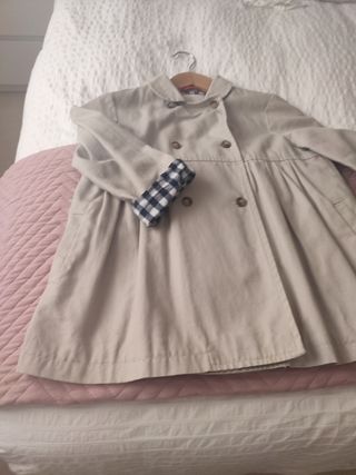 Gabardina corta niña