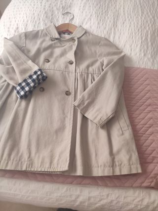 Gabardina corta niña