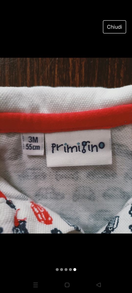 Salopette di jeans completo bimbo 1 -3 mesi