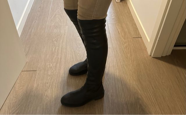 Botas altas negras elásticas 37