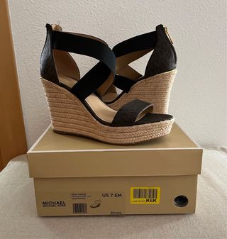 Michael Kors Sandalias tacón 38 Marrón