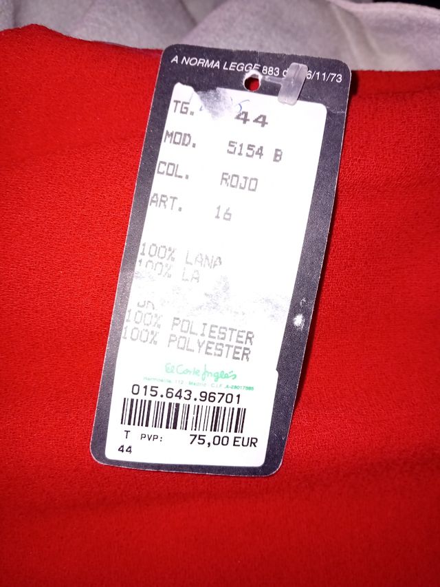 Vestido rojo para bodas o comuniones