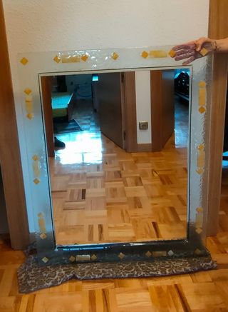 Espejo Baño Con Marco Decorado