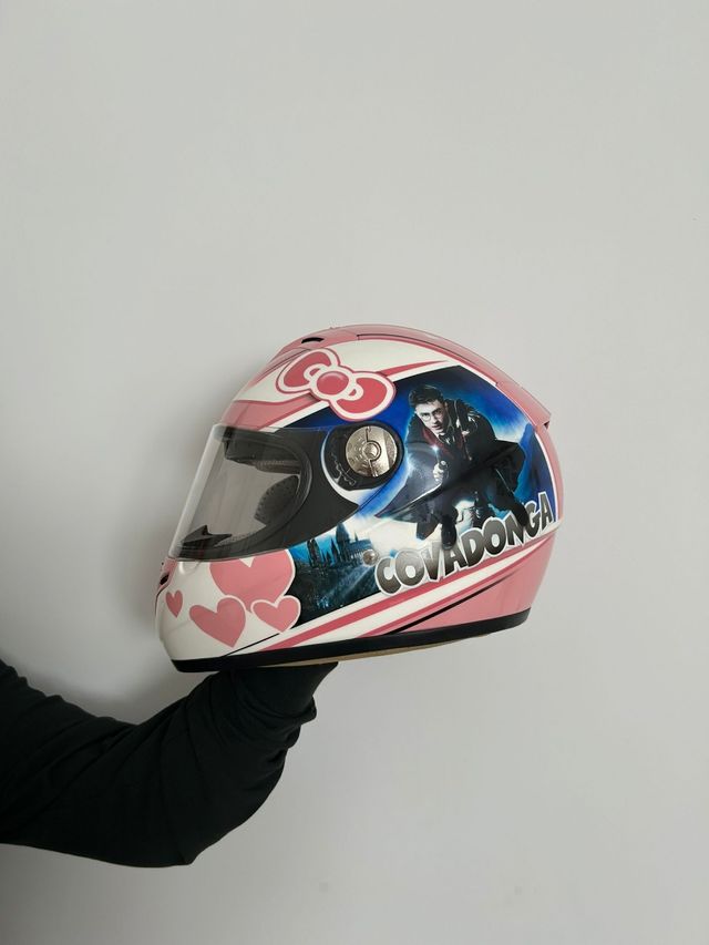 Casco de niña de moto