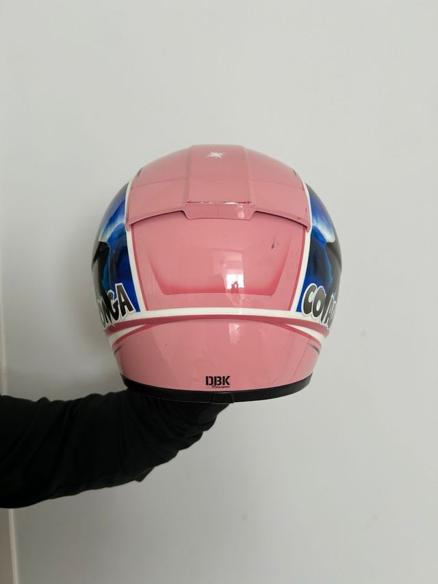 Casco de niña de moto