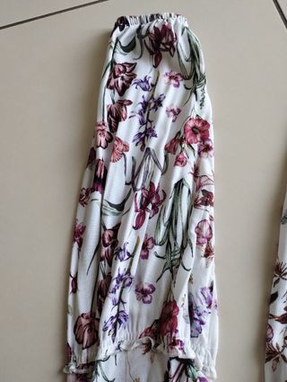 Abito manica lunga fiori