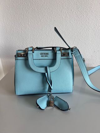 Bolso guess azul turquesa