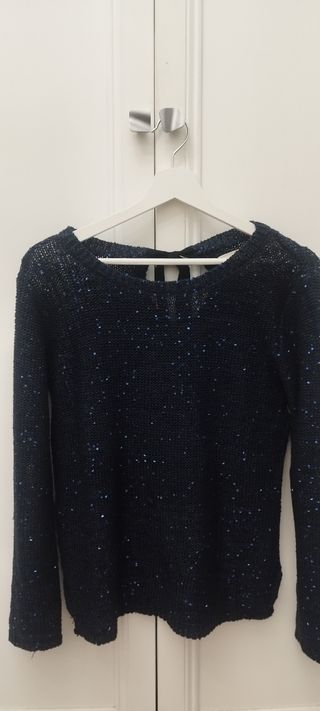 Jersey azul marino,Springfield. Talla S.