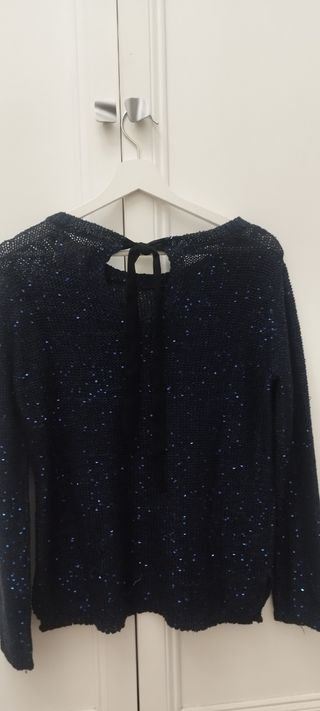 Jersey azul marino,Springfield. Talla S.