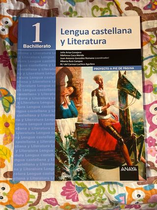 Libro 1ºBachiller Lengua castellana y Literatura