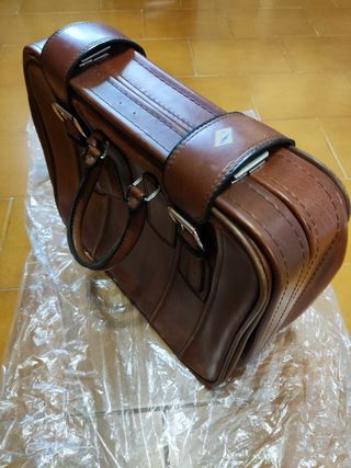 Bolso Mano Viaje Retro Cuero