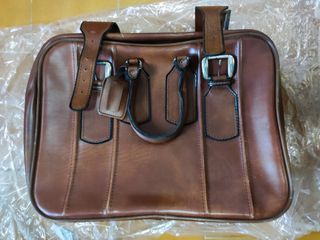 Bolso Mano Viaje Retro Cuero