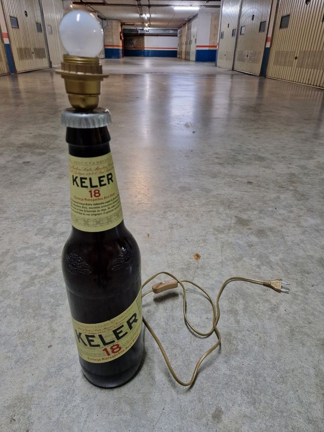 Botella lampara KELER decoracion