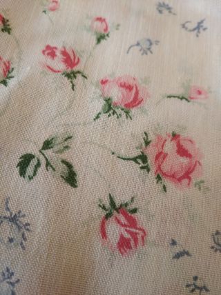 LOTE 3 CORTINAS LINDAS FLORES  SOBRE FONDO BLANCO