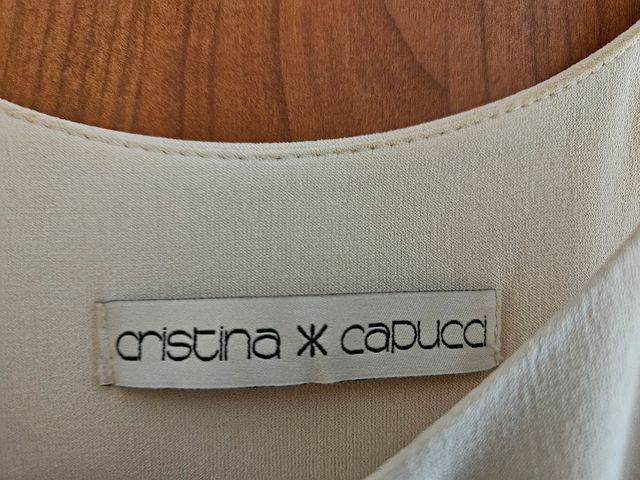 Blusa beige firmata Cristina #Capucci
