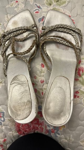 Sandalias plata