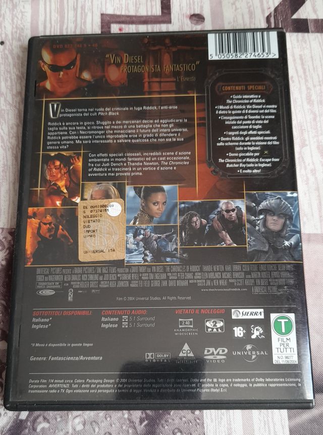 The Chronicles of Riddick Dvd