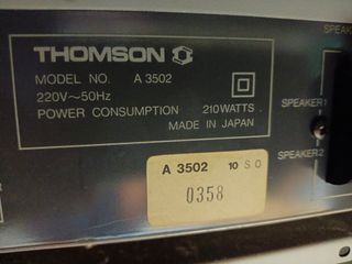 Ganga Equipo música Thomson vintage .