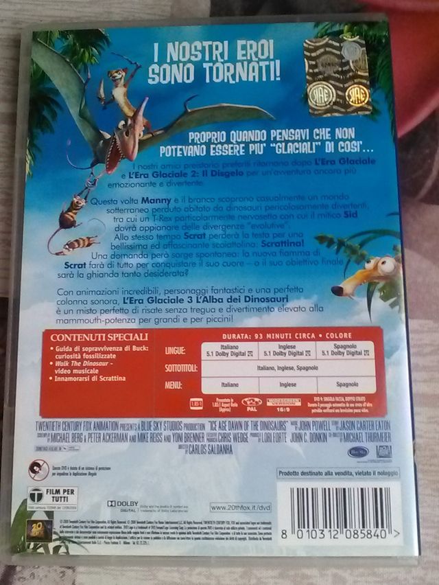L'era glaciale 3 - L'alba dei dinosauri Dvd