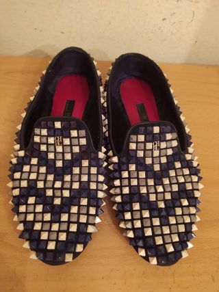 CAROLINA HERRERA - mocasines pedreria 36