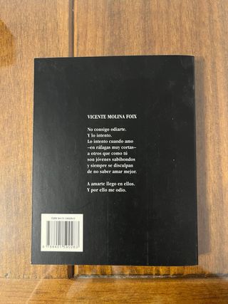 Vanas penas de amor. Vicente Molina Foix