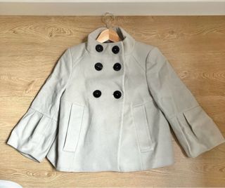 Abrigo de lana gris 