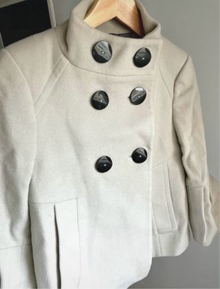 Abrigo de lana gris 