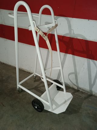 Carrito porta balas de oxígeno