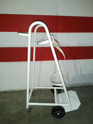 Carrito porta balas de oxígeno